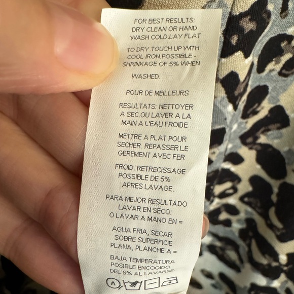 NWT Karen Kane size 1X elastic waist Wild Thing Paneled Shirt Retail $114 - Picture 7 of 16